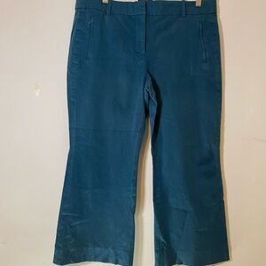 J. Crew Teal Teddie Flare Pants